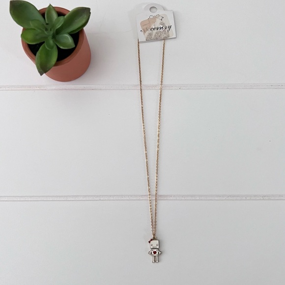 Girls Robot Necklace - Picture 1 of 4